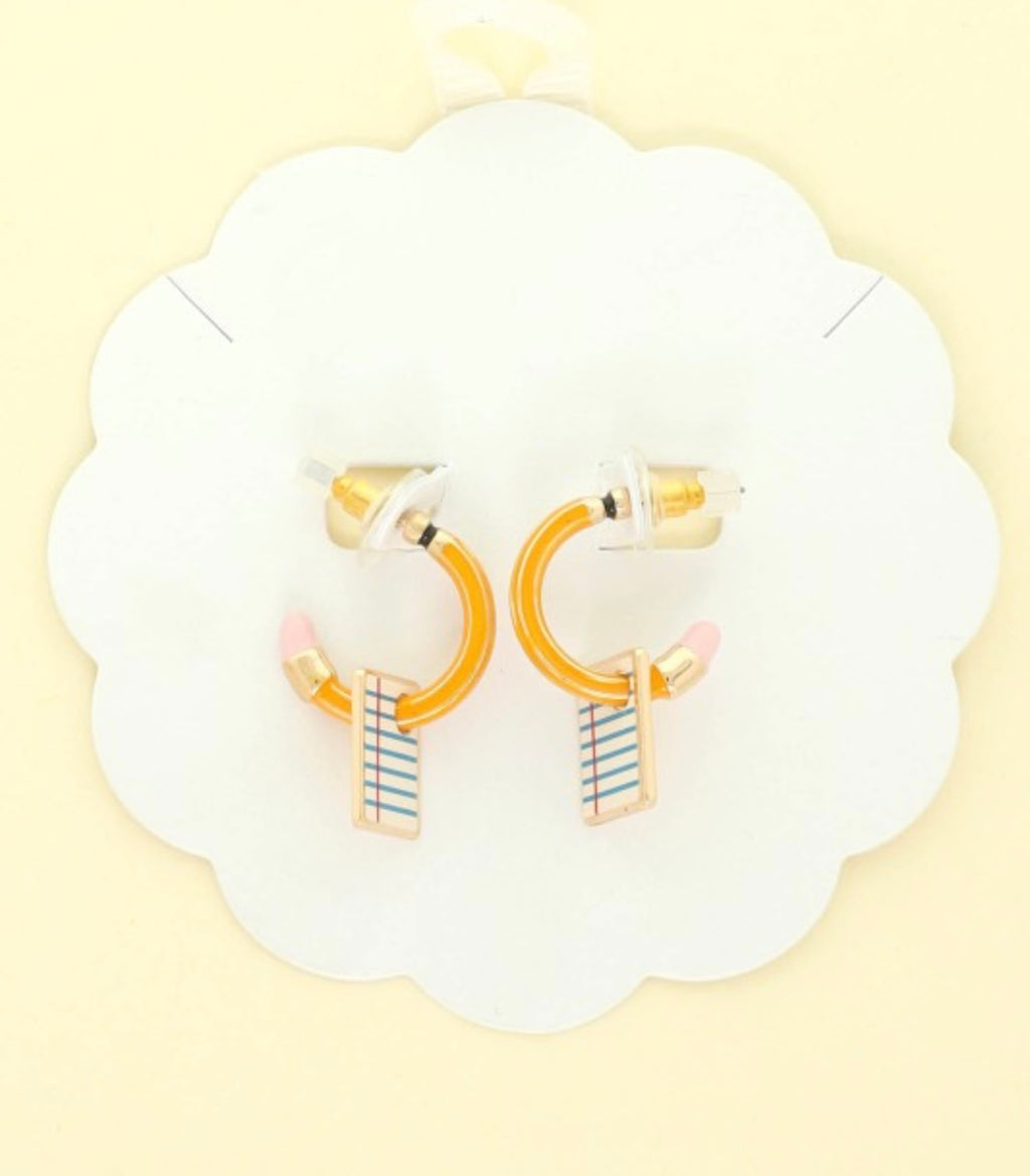 Pencil & Note Hoops